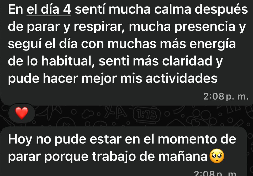 Más calma, más energía, más claridad.