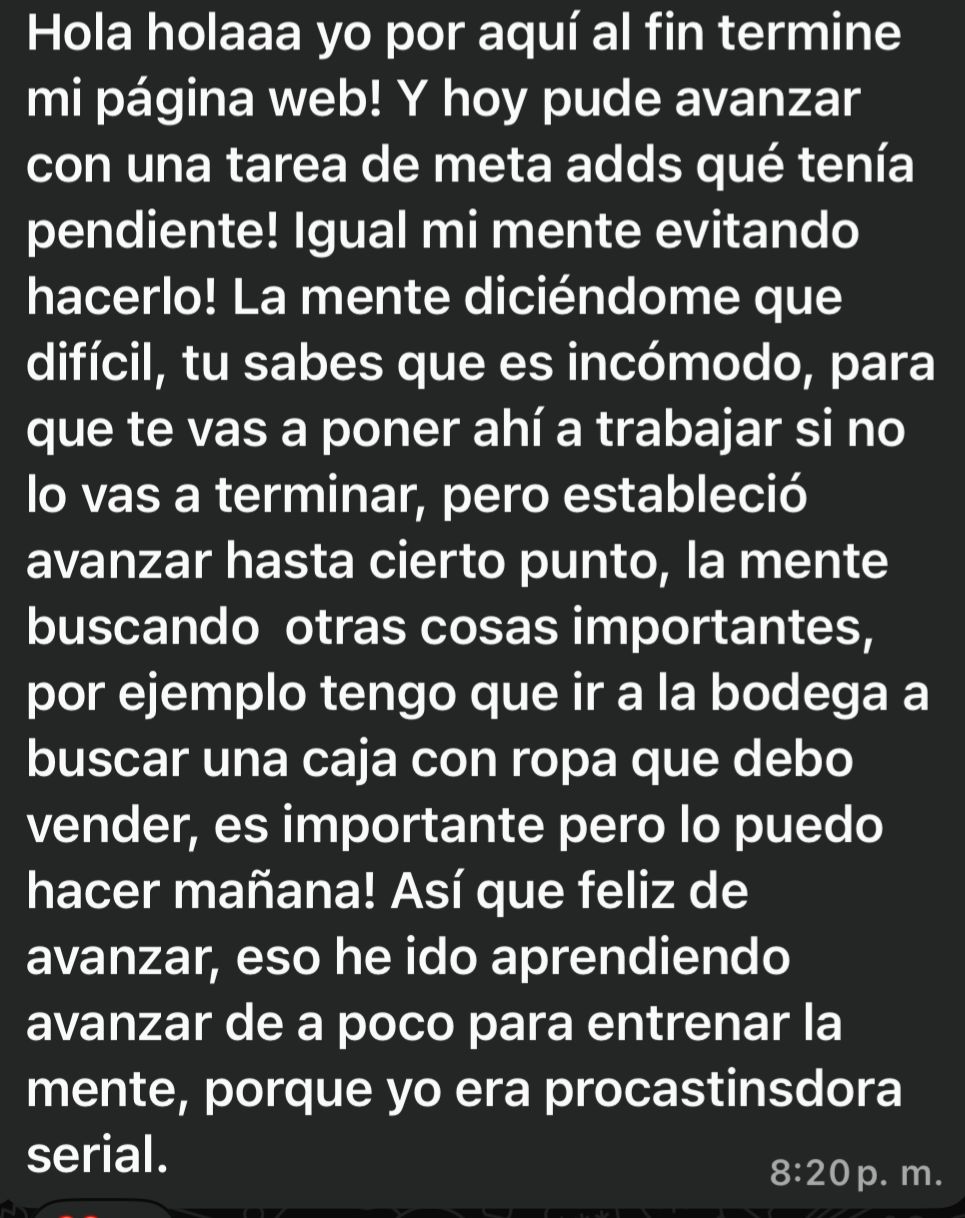 Terminé mi web y avancé en lo que postergaba.